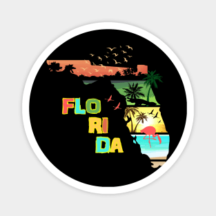 Florida Sunset Summer Magnet